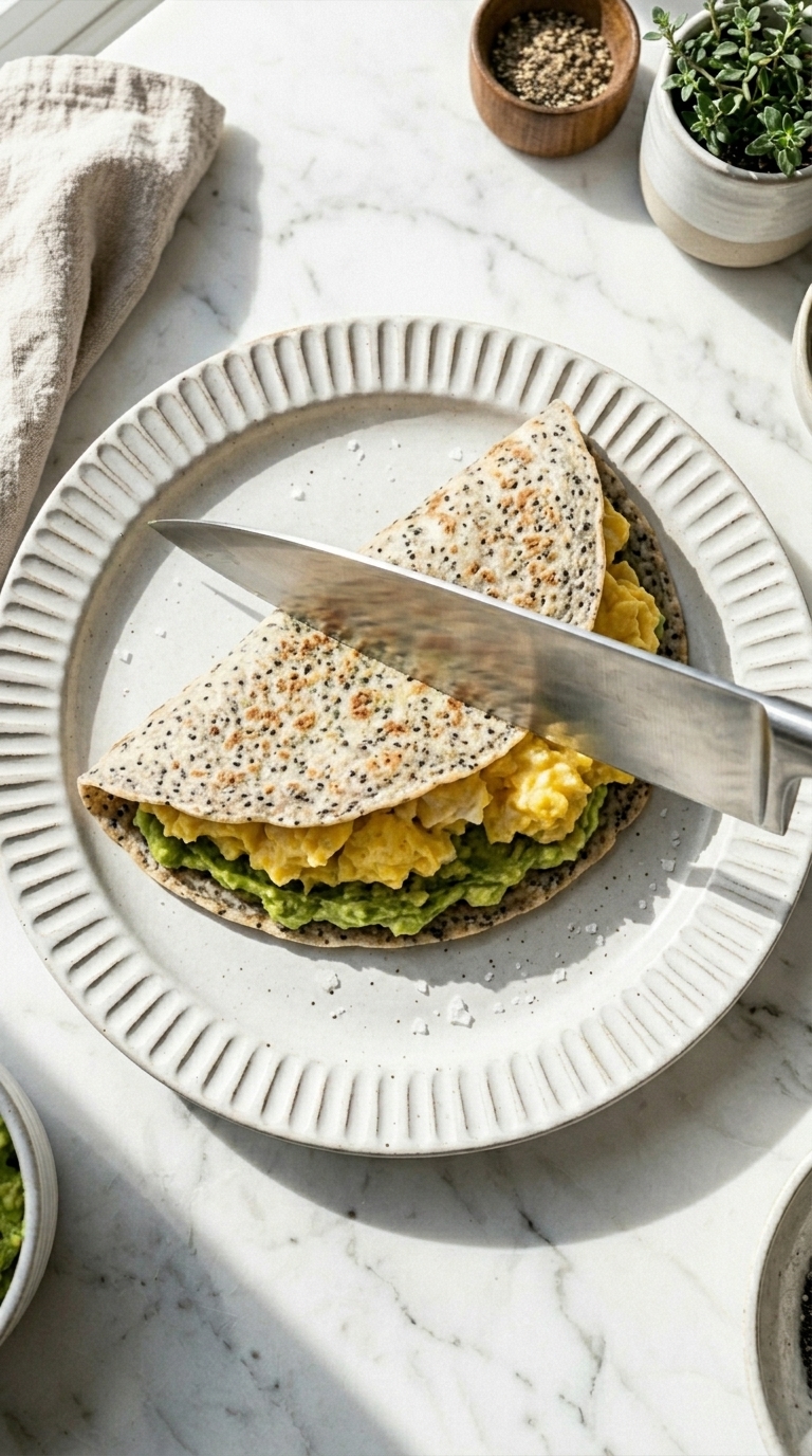 Finished chia oat wrap