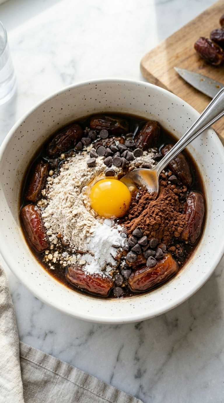Mixing date and coffee paste