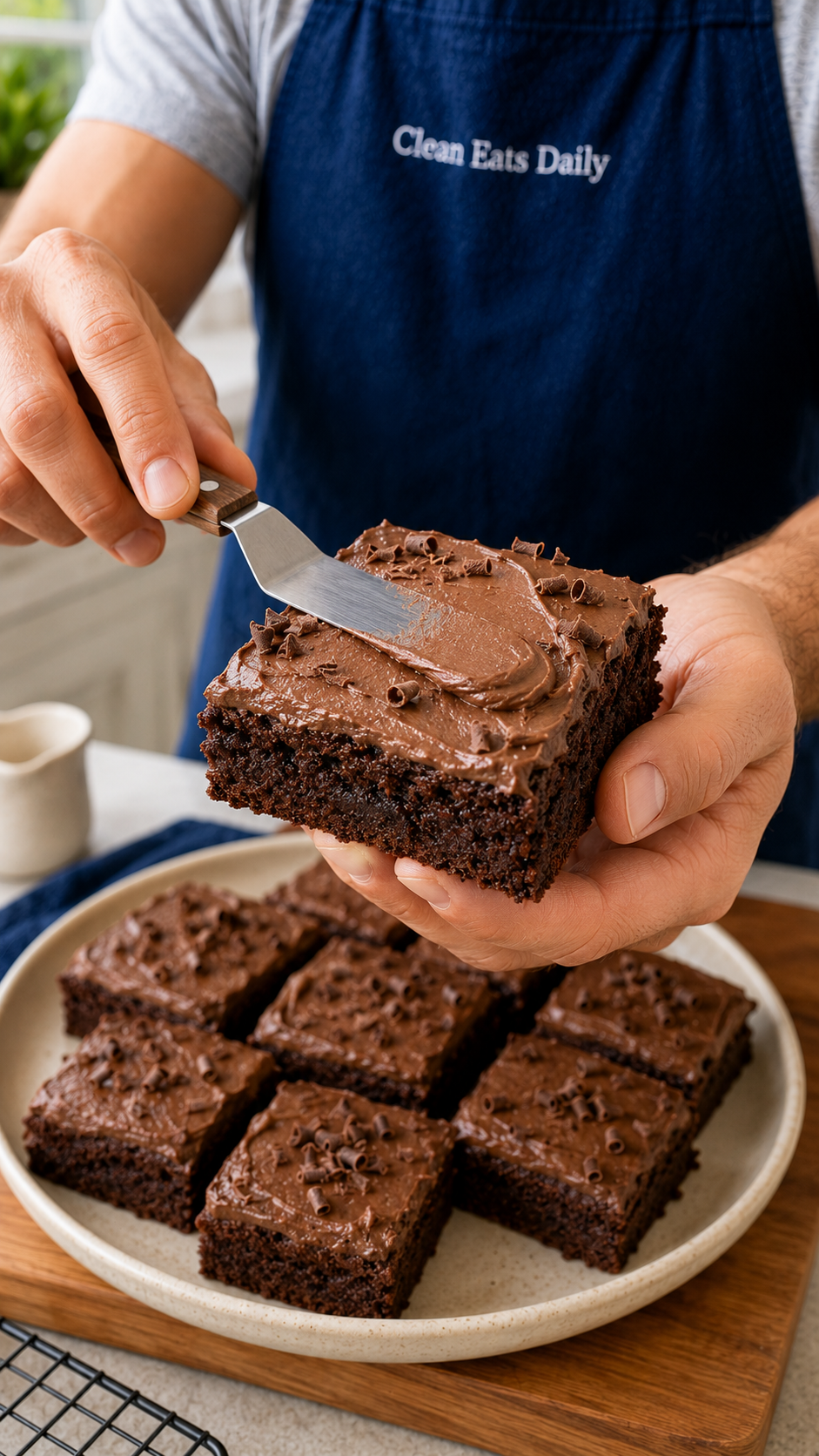 Fudgy Chocolate Greek Yogurt Brownies