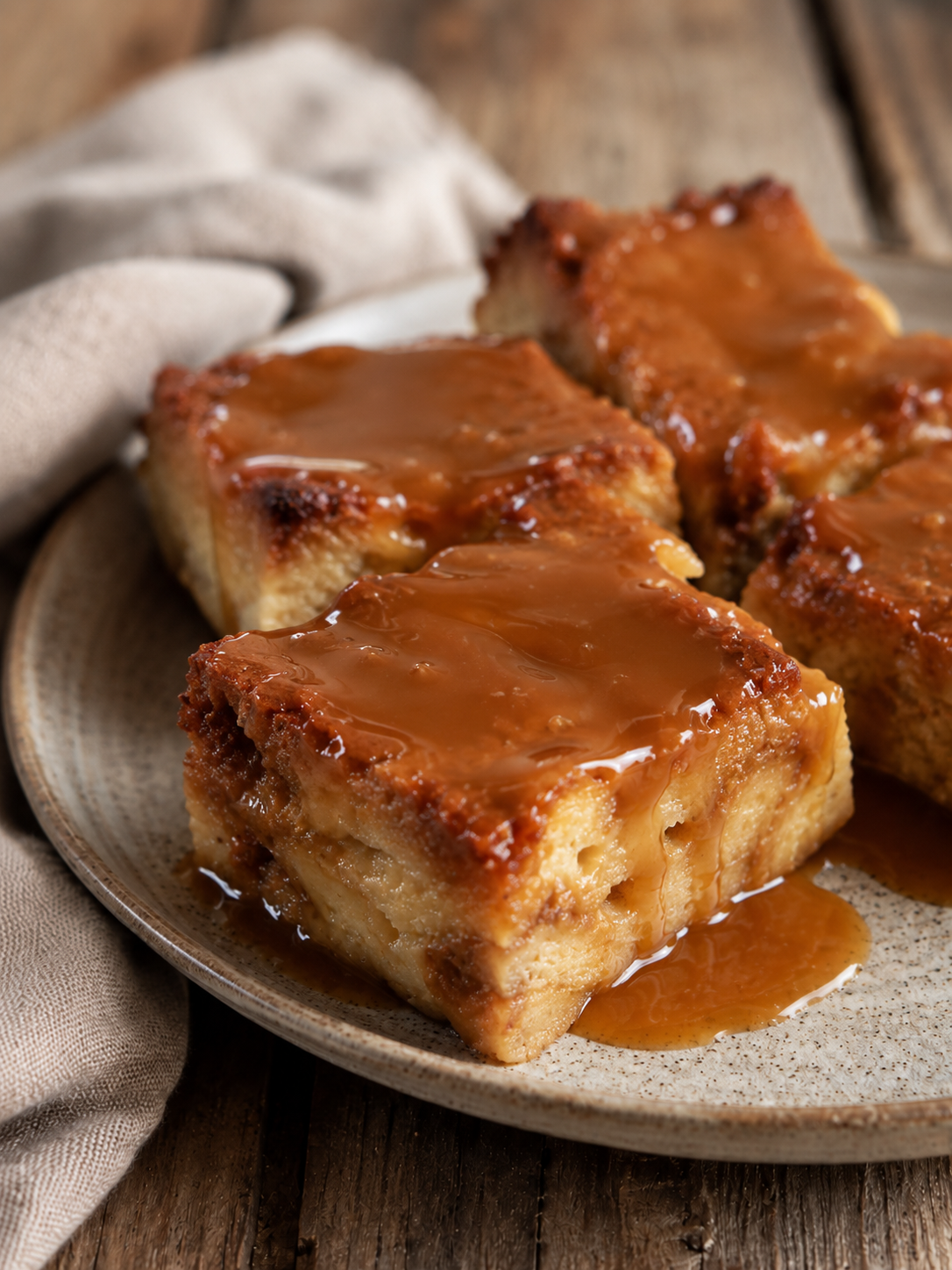 Smooth Caramel Bread Pudding